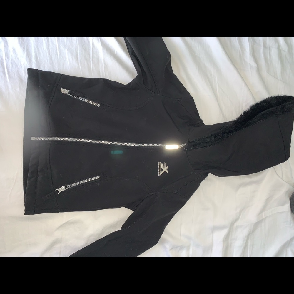 Girl black jacket
